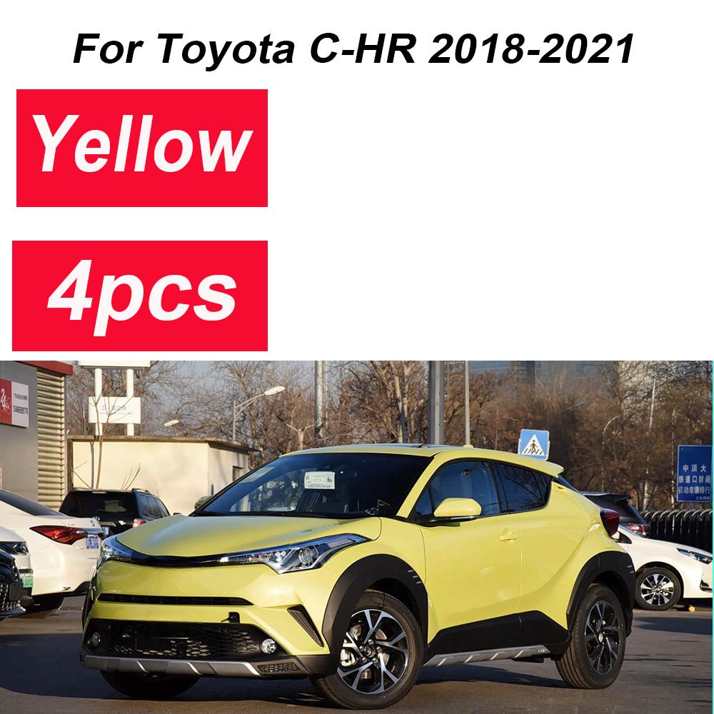 For Toyota C-HR 2018 Accessories IZOA 2018- 4PCS Front Muds Mudguard Splash Guards Rear Muds Fenders Wheels Car Accessories