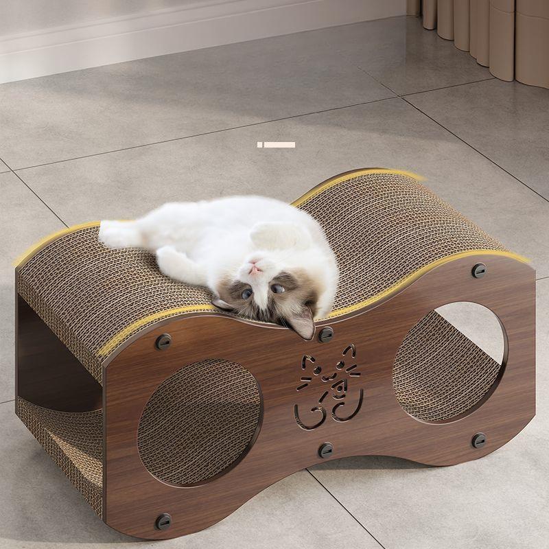 Katzenkralle Pfirsichholz Verschleißfest Wellpappe Katzen Spielhaus Villa Stroh Haustier Kratzbäume Produkte Zubehör Möbel Zubehör
