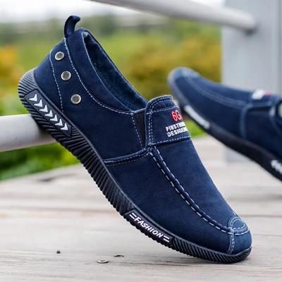 FashionMen's Canvas Shoes Man Male Summer 2024 New Outdoor Driving Moccasin Shoes Men Trendy Vintage Loafers Shoes for Men