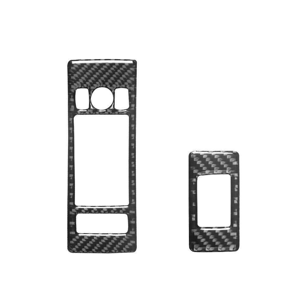 4x For Land Rover Range Rover Sport 2014-17 Carbon Fiber Window Lift Switch Trim