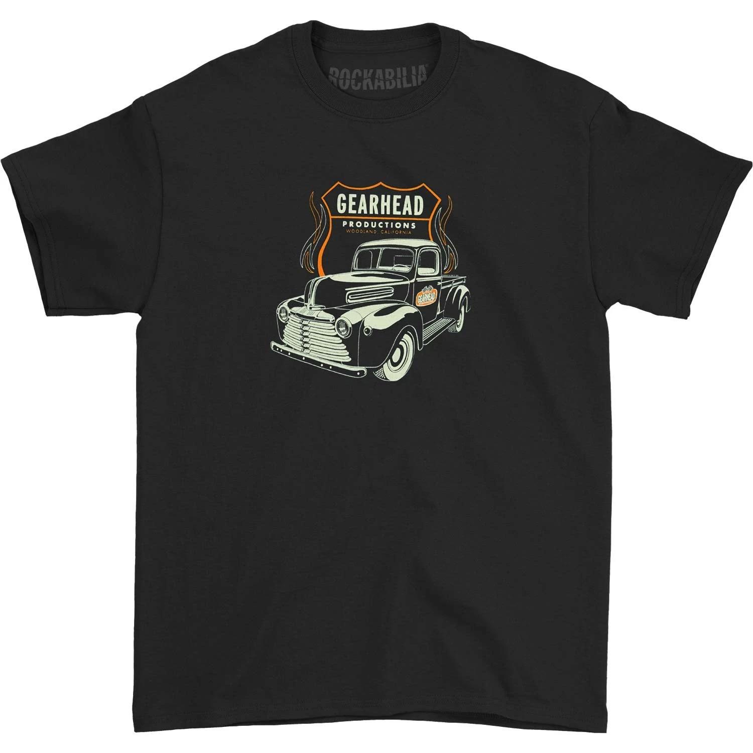 Men s Gearhead Productions T-shirt Small Black XXL