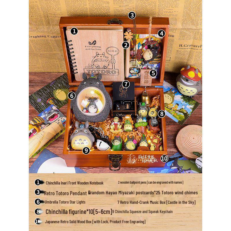 Hayao Miyazaki Figurine Gift Set for Female Friends - Perfect for Birthdays, Middle School, High School, or Graduation.