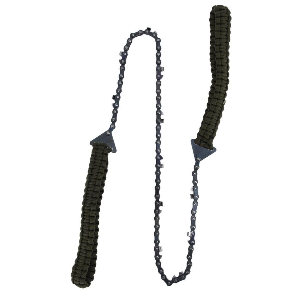 24in Pocket Chain Saw Outdoor Camping Hand Rope Chain Saw Portable Wood Cutting Pocket Chainsaw for Garden