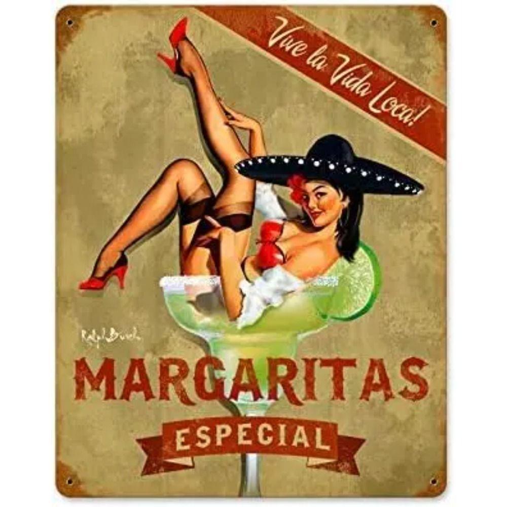 Vintage Girl Metal Sign Poster Retro Wall Art Home Decor Bar Club Man Cave Decoration 20x30cm