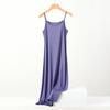Plus Size Slimming Modal Cotton Spaghetti Strap Sleep Dress - Solid Color