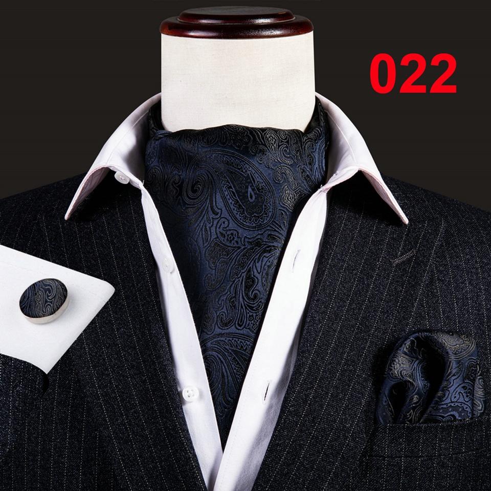 

Мужской шелковый галстук Barry.Wang, галстук с узором пейсли, нагрудные квадратные запонки, модный комплект AS-0022