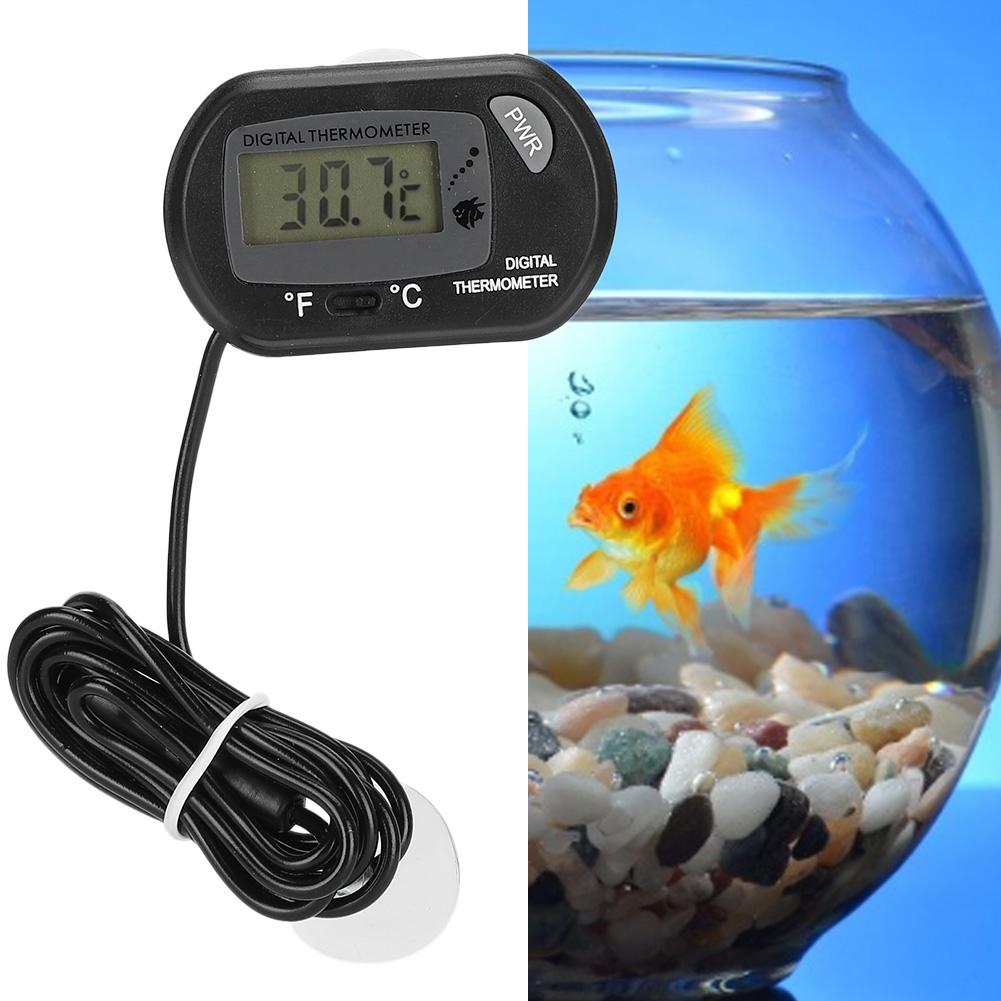 Digital LCD Sensor Aquarium Water Thermometer Controller Wired Fish   Accessories