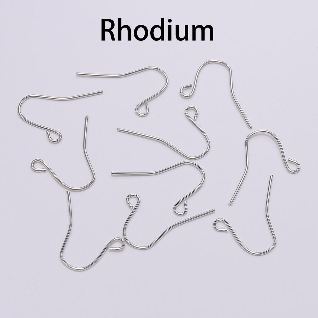 100Pcs 19*18mm Earring Components Hooks Twist  Gold Bronze Ear Hook Clasps Earring Wires Findings For DIY Jewelry Making