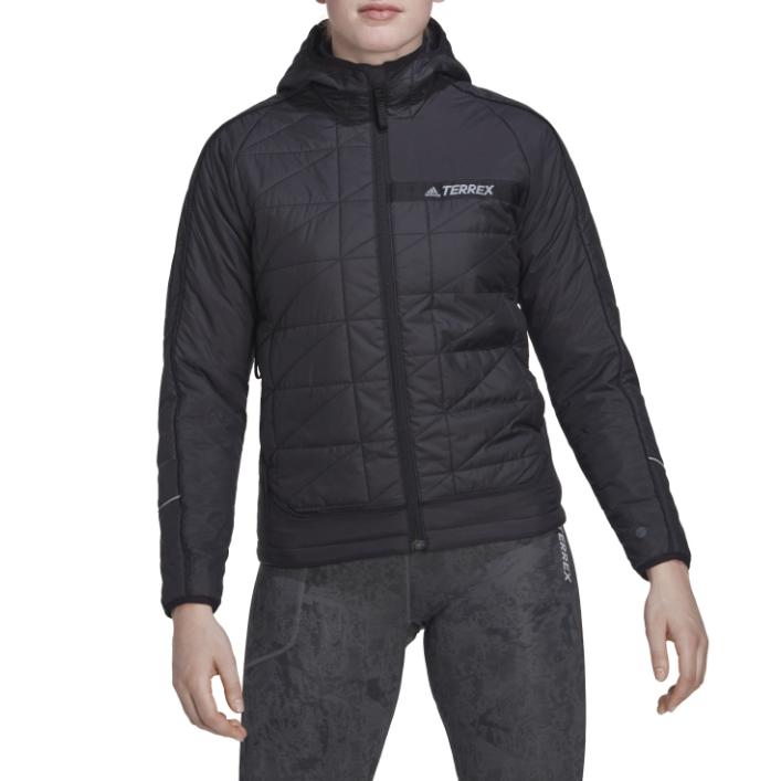 adidas Terrex Puffer Jackets Women's Black Hooded Moderate Other HF0847
