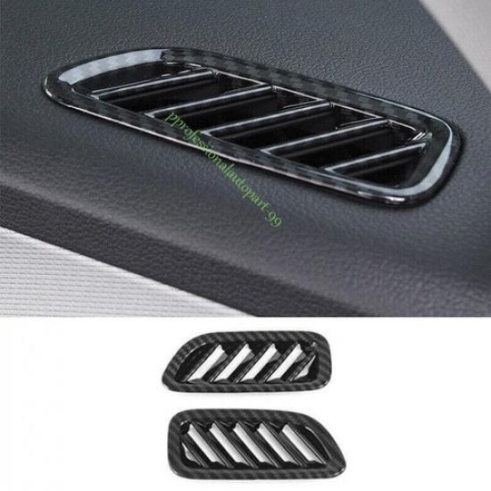 For Hyundai Palisade 20-2024 ABS Carbon Fiber Dash L&R AC Air Outlet Vent Cover