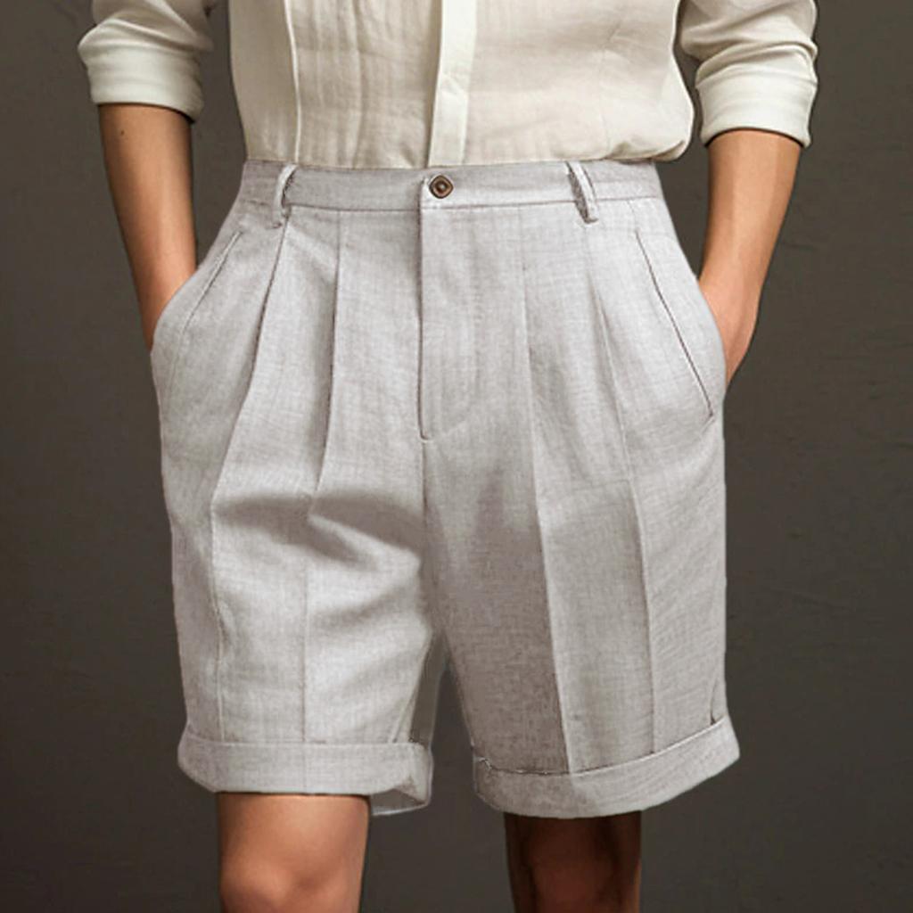 Men's Casual Shorts With Comfortable Lightweight Button Pockets And Monochrome Beach Shorts