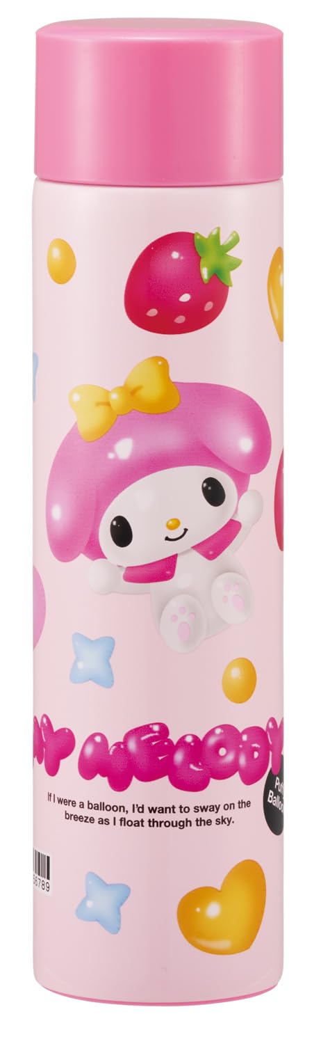 

Skater Mini Stainless Steel Water Small Vacuum Sanrio My Puffy Balloon Bottle, 160ml, Capacity, Insulated, Double-Layered Wall, Melody, Design,