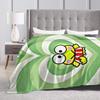 Keroppi Flannel Blankets Anime  Fashion Throw Blankets for Home 125*100cm Bedspread,
