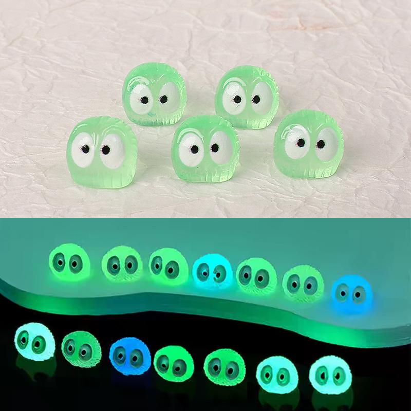 200/5x Luminous Cute Soot Sprite Car Dashboard Decorations Colorful Home Decor Glowing Elf Fairy Garden DIY Ornament Accessories