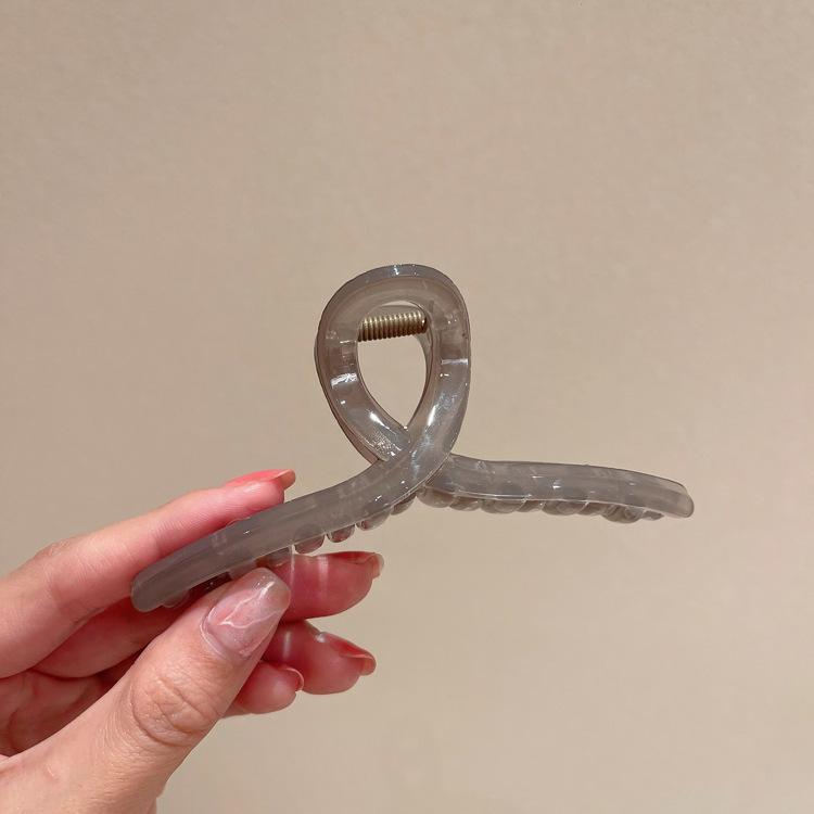 Large grab clip acrylic summer simple clip headgear hairpin Internet celebrity back head hair disc shark clip