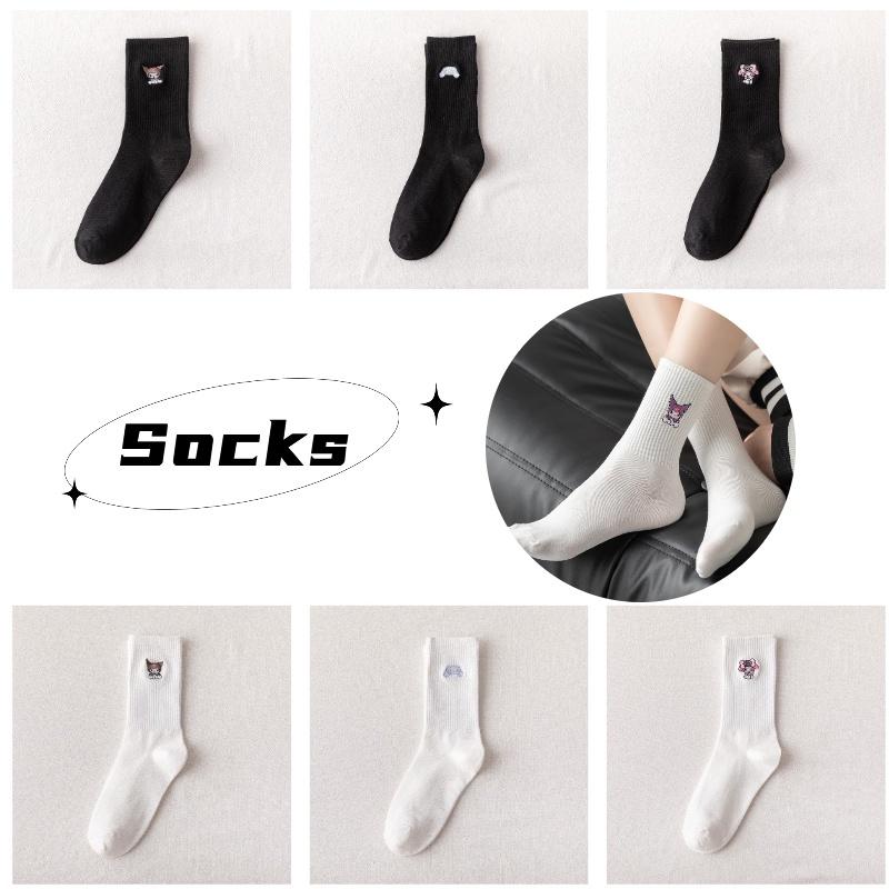 Niedliche Herbst Winter Damen Baumwolle Cartoon Anime Mittelhohe Socken Für Paare