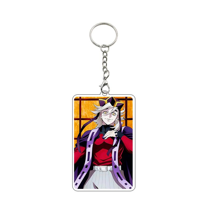 Anime 8cm Kamado Tanjiro Nezuko Agatsuma Zenitsu Cartoon Characters Acrylic Keychain Accessories Car Pendant Gifts Toy Wholesale