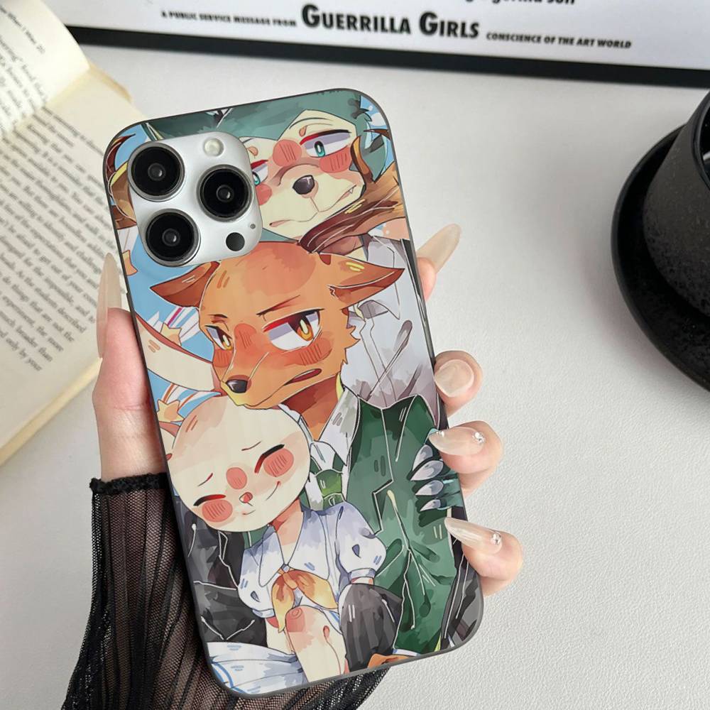 Classic Japanese Anime B-Beastars For IPhone 17 16 15 14 13 12 11 Pro Max Plus Pro Clear Phone Cover Non-Slip Shell