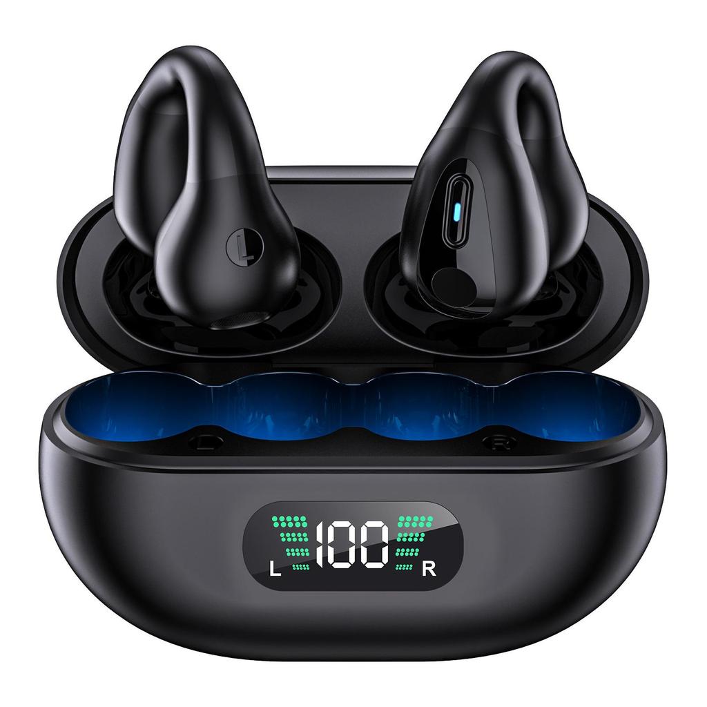 Cross-border Wireless Noise-Cancelling Over-ear Bluetooth Sports Earbuds with Large Battery and Ear Clip Design
