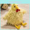 Longhaired Chick Plush Toy Cartoon Chicken Stuffed Animal For Kids And Collectors