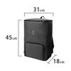Asahi Koyo Cooler Large Foldable Top and Bottom Delivery Bag Backpack-Style Bag, 20L, Capacity, Insulated, Storage, Dividers, Removable,