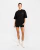 BOXRAW We Dont Play Boxing Oversized T-Shirt - Women'S W Bxrw-U-Wdpbt-W [Black/Blue] (C Type)