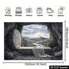 1pc, 2D Flat, Christian Empty Tomb Backdrop, Polyester Material, Suitable for Indoor Use, Wsj
