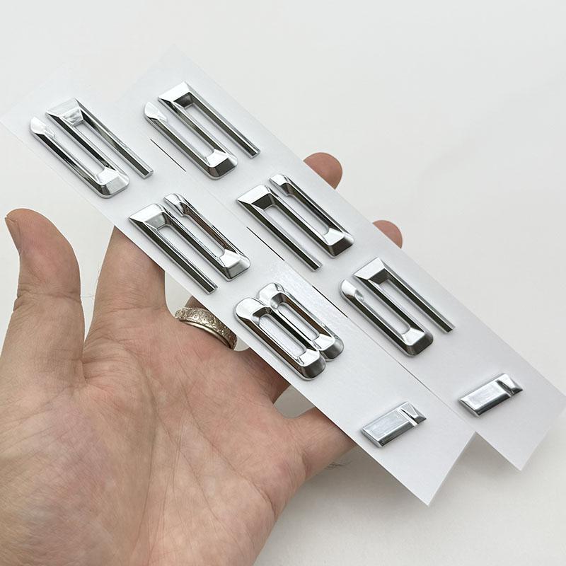 3D ABS Car Letters Logo 520i 528i 530i 535i  Badge Sticker Rear Trunk Emblem For BMW 5 Series 530i 520i Tail Marking Accessories
