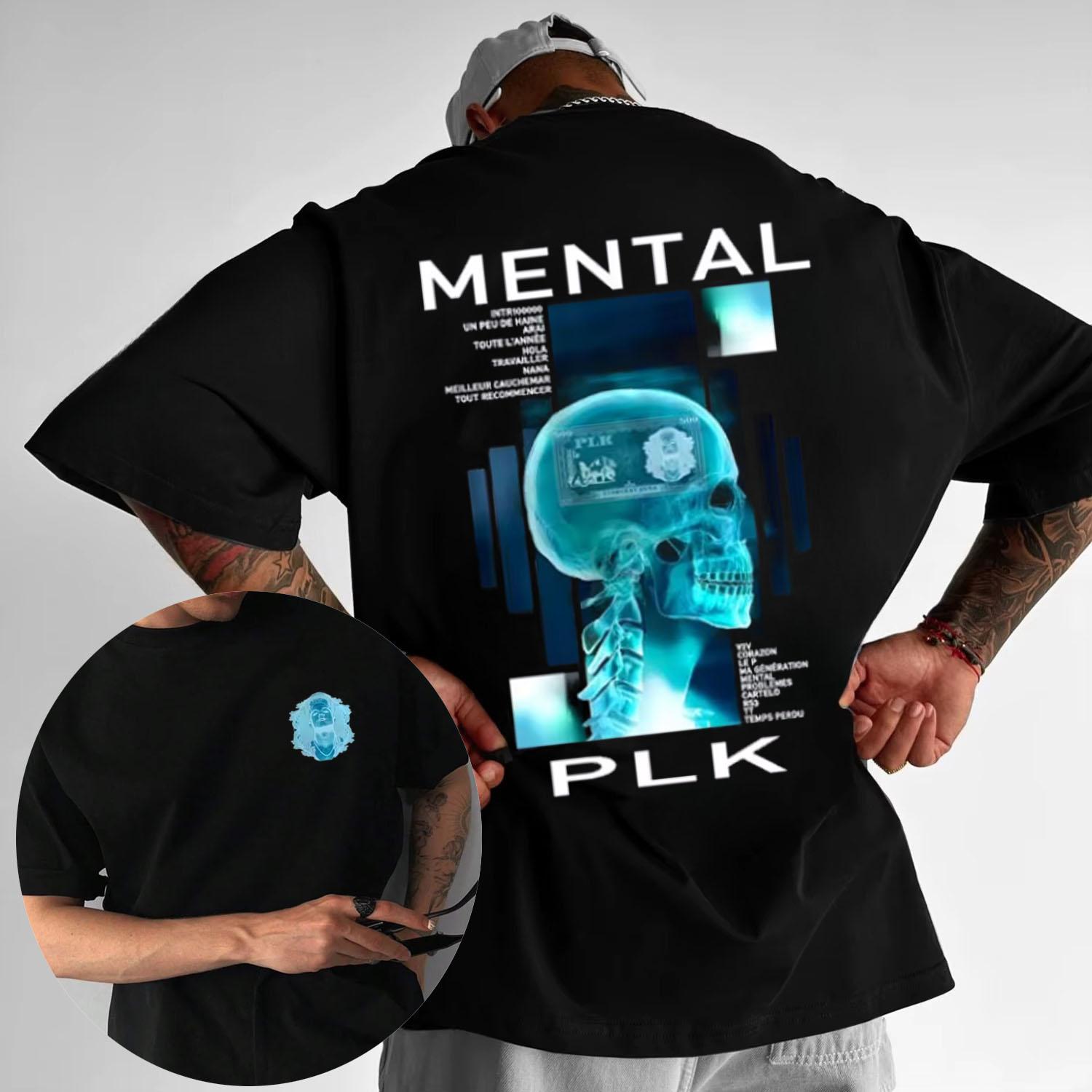 

Rapper Plk Spirit Album Flat Tshirt Mens Summer Hiphop Fashion Pop Music Cotton Tshirt Retro Oversized Tshirt Street Wear M