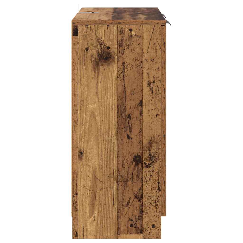 Sideboards 2 pcs. Reclaimed Wood 60 x 30 x 70 cm Engineered Wood