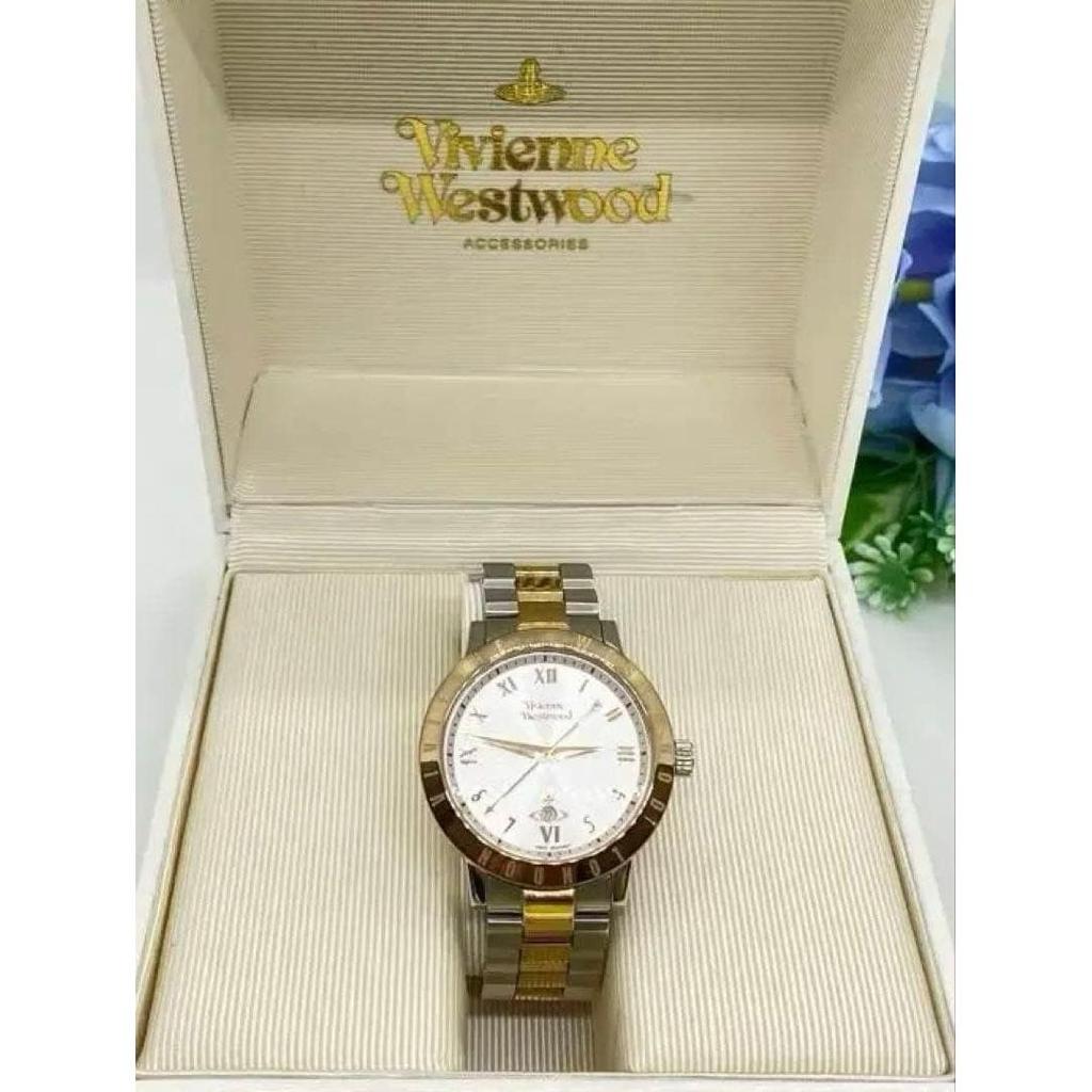 Used Operating Vivienne Westwood BLOOMSBURY Silver Rose Gold Vivienne Westwood SS Date