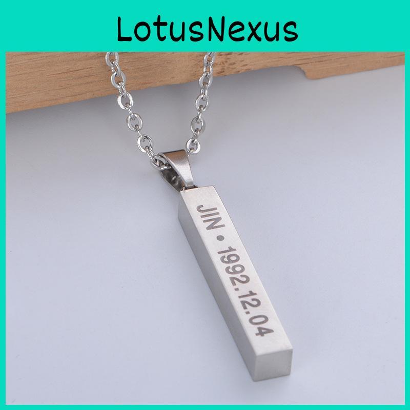 Bangtan Boys Sammler Halskette Edelstahl O-Gliederkette Für Damenmode