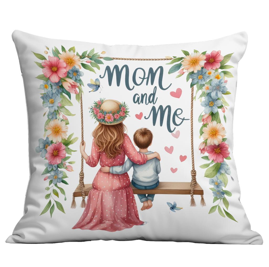 Ny Morsdag Blomma Kuddfodral Festlig Hem Vardagsrum Soffa Kudde Kuddfodral Dekoration