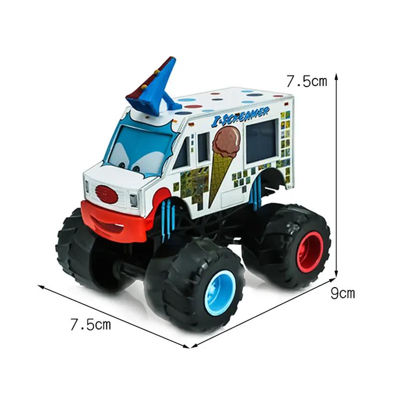 Alliage Moulage sous Pression Pixar Cars Grande Roue Glace Haute Voiture Lunettes Mcqueen Camouflage Camion Voiture Jouet Modèle Cadeau Enfant