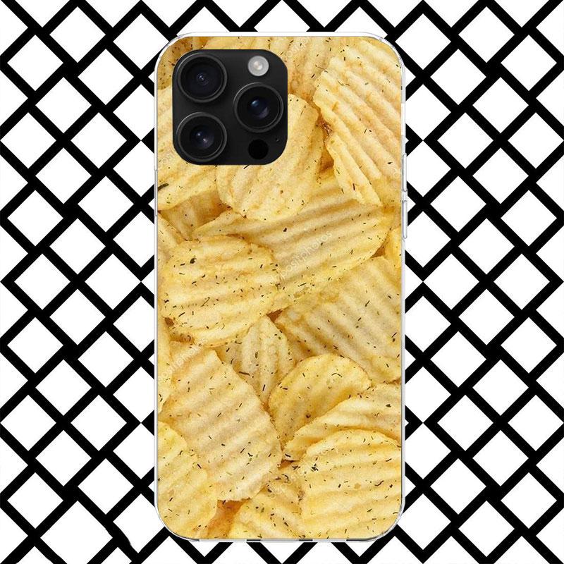 French Fries Burger Pizza Phone Case for iPhone 17 Air 16 16E 15 14 Plus 13 Mini 12 11 Pro Max 7 8 + SE 2020 Soft Cover Fundas 1