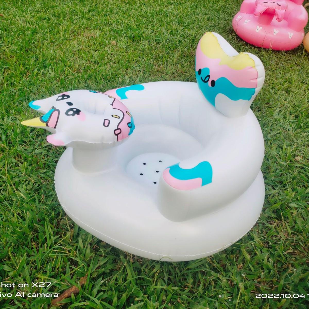 Inflatable Baby Bath & Music Seat: Multifunctional Reclining Stool & Sofa
