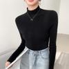 Women's Seamless Cashmere Slim-Fit Half-High Neck Sweater