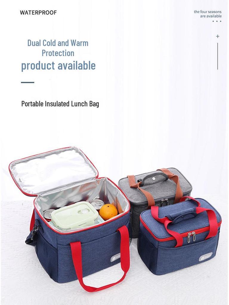 Vylepšená vodotěsná izolovaná taška na oběd z hliníkové fólie se silným uchem