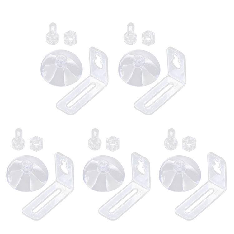 

5 Pieces Aquarium Divider Clips Suction Cup Clear Acrylic Holder Easy to Install 1