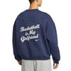 Nike Sweatshirts Men's Marine Blue Crew Neck Moderate IR0107-410