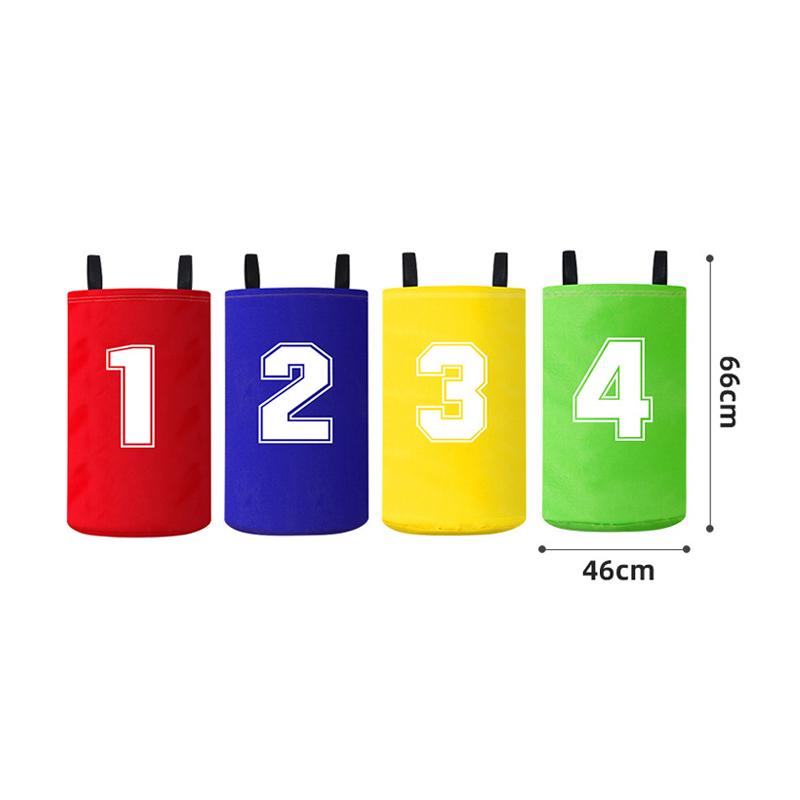 4 Pcs Kindergarten Indoor Parent-child Jump Bag Colorful Kids Jumping Bag Sack Racing Bag Outdoor School Party Games Race Bags