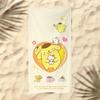 Cute Cartoon Kitten Printed Microfiber Beach Towel Quick Dry Soft Bath Towel For Kids Seaside Swimming