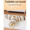Tunnel Giocattolo per Gatti, Smontabile, Pieghevole e Facile da Riporre, Tunnel Giocattolo Tutto-in-Uno per Dormire e Giocare del Gatto, Cat Since Hi Giocattoli Divertenti 1 pz