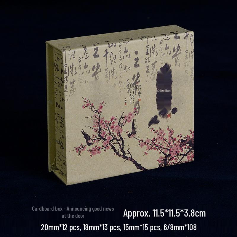 Retro Pearl Gift & Accessory Set with Brocade Gloves and Velvet Pipe Box