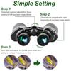 10x50 Binoculars Fmc Coating Telescope Bak4 Prism Ipx4 Waterproof Portable For Camping Hiking Concert Bird Watching