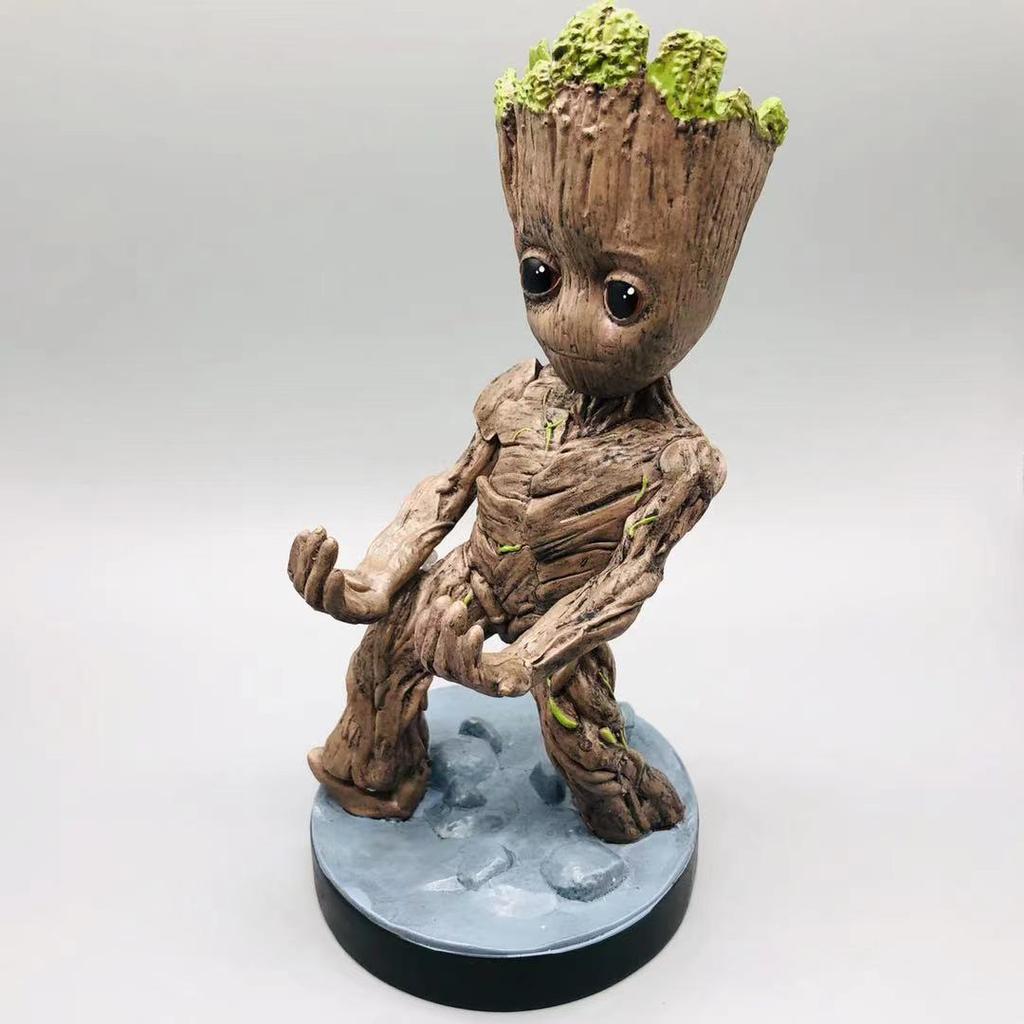 Cartoon Resin Figure Desktop Stand Universal Phone Game Controller Holder Lazy Desk Ornament