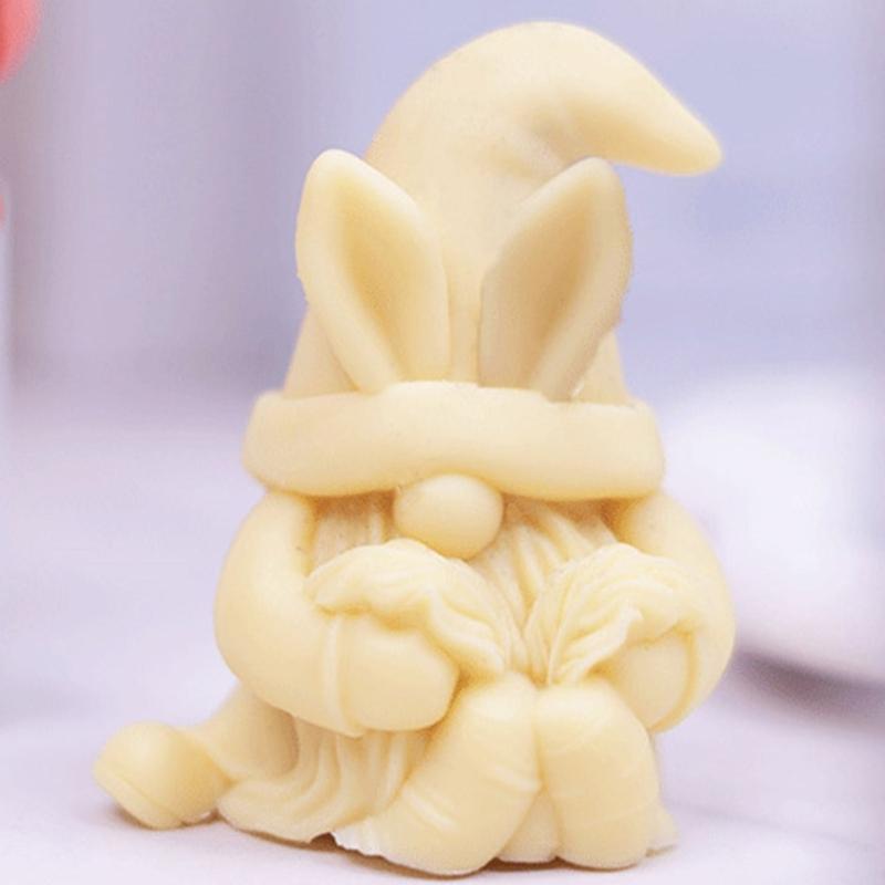 3D Easters Gnomes Candle Molds Casting Molds Christmas Silicone Mould Ornament Candle Making Molds Epoxy Resin Molds