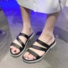 Summer  Round Head Flat Fish Mouth Non-slip Sandals Fashion Comfortable Casual Sexy Light Beach Holiday Women's Shoes