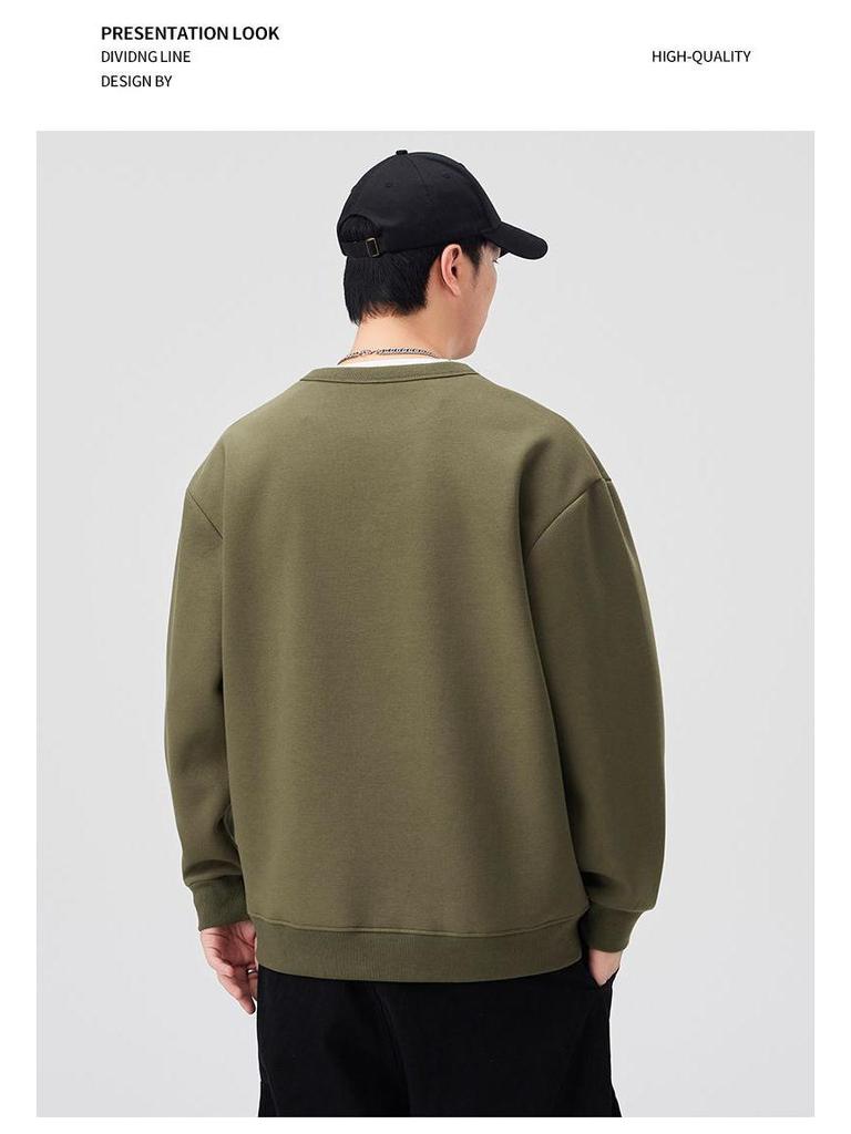 Herren Hoodie mit gefälschtem Zweiteiler, schwere Qualität - Lässiges Langarm-Oberteil für Herbst 2025, Neue Amerikanische Sportbekleidung Jacke