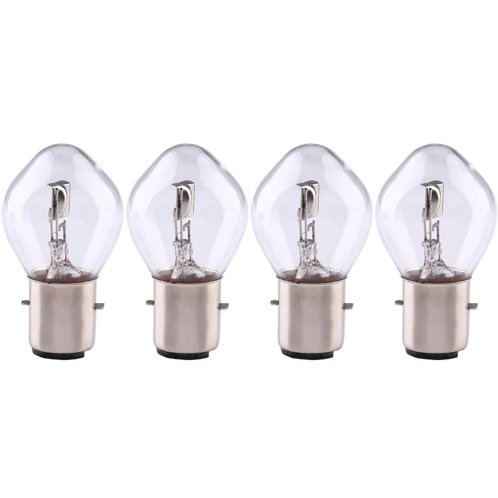 12V Motorcycle Halogen Headlight Bulb B35 12V35/35W BA20D Clear Light Motorcycle Car Brightness LED Bulbs Moped Scooter Lights